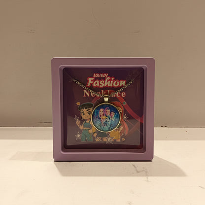 K-Pop Character Pendant Necklace | Trendy Fashion Accessory for Fans