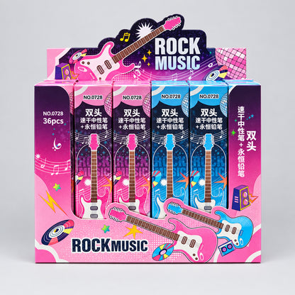 Creative Electric Guitar Shaped Gel Pen | Novelty Music Stationery