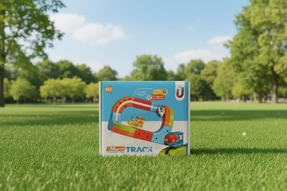 Magnetic Track Set with Train