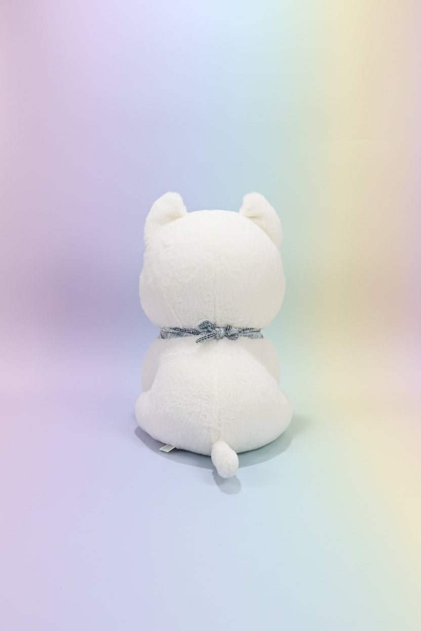Cute Plush White Dog Toy
