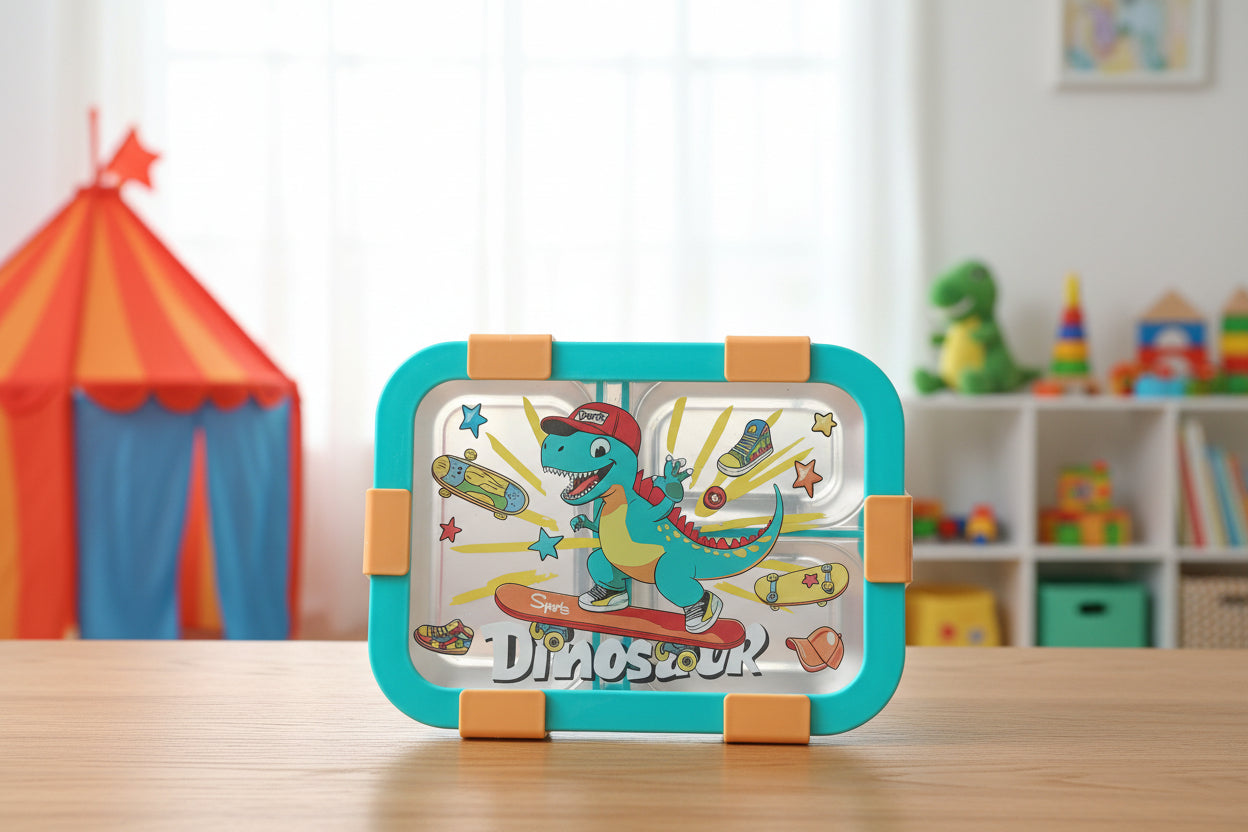 Kids Lunch Boxes (Circular Compartment)