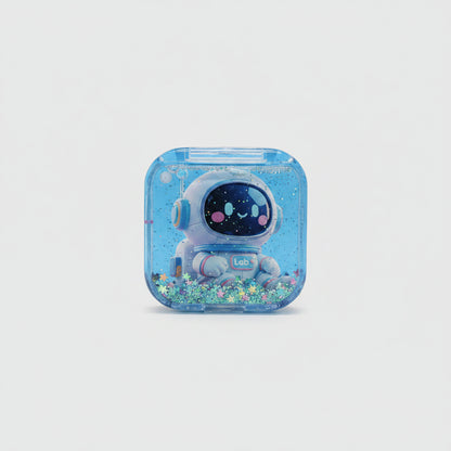 Cute Space Water Glitter Pencil Sharpeners | Astronaut Liquid Sharpeners for Kids