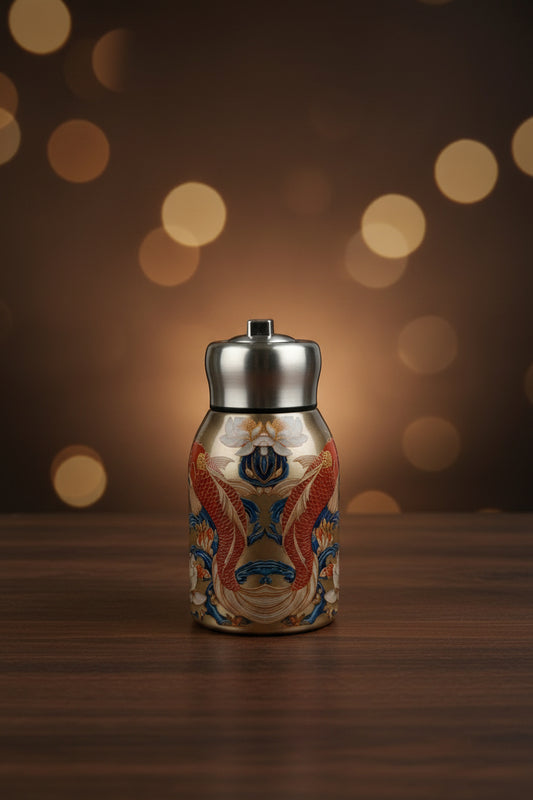 300ml Vacuum Insulated Stainless Steel Water Bottle | Thermos Flask with Beautiful Print