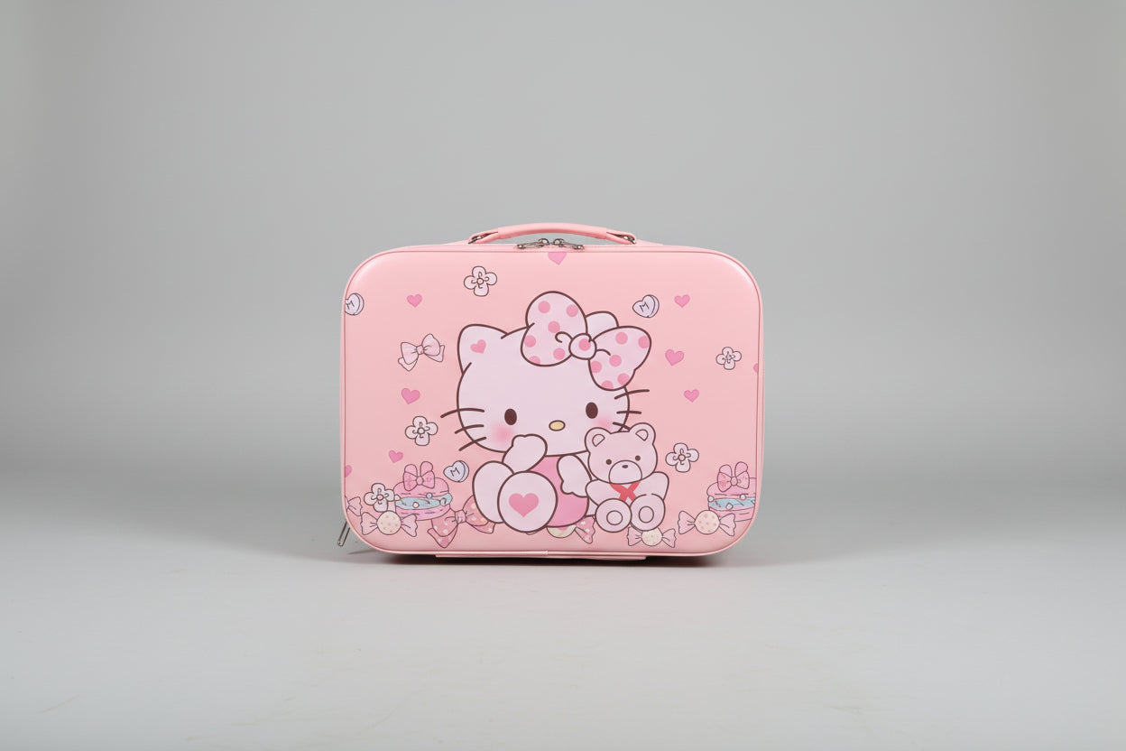 Kuromi Vanity Box & Cosmetic Organizer | Portable Beauty Case