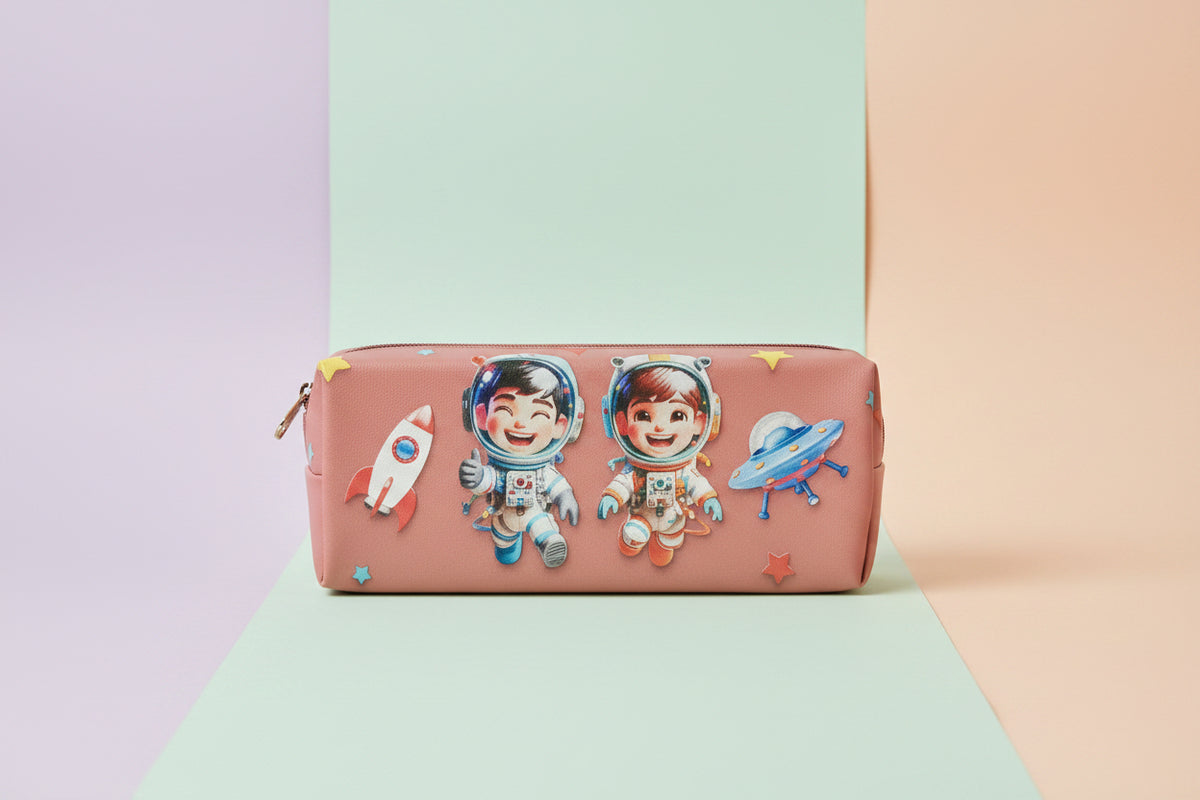 Astronaut Space Stationery Pouch | Aesthetic Pencil Case & Organizer