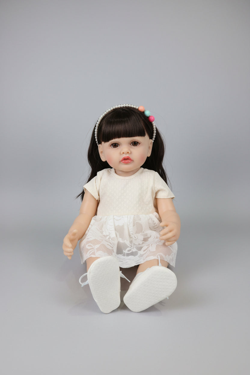 Realistic Silicone Baby Doll (45cm) with Musical Sound | Interactive Musical Toy