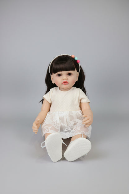 Realistic Silicone Baby Doll (45cm) with Musical Sound | Interactive Musical Toy