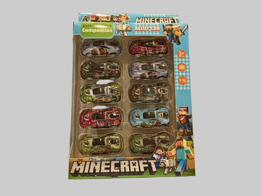 Minecraft Character Die-Cast Car Pack | Collectible Gaming Toy Vehicle Set