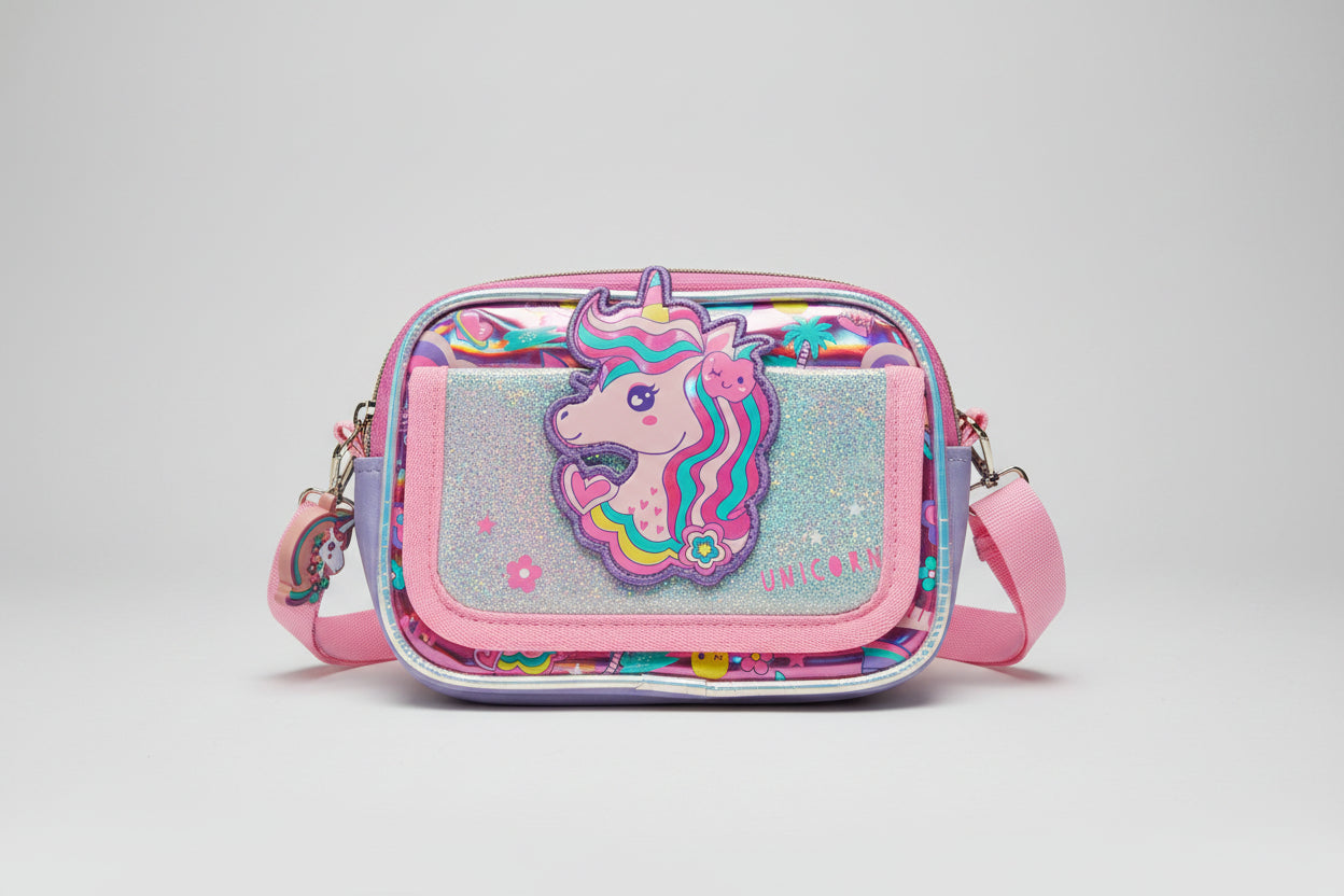 Cute Character Shoulder Crossbody Pouch & Purse | Portable Travel Bag for Kids