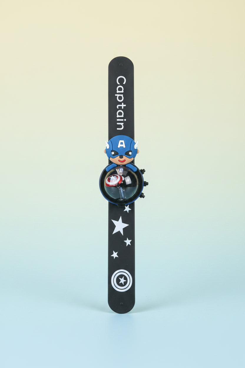 Character Wristbands / Slap Bands Set with Digital Watch | Cute & Fun Kids Accessories