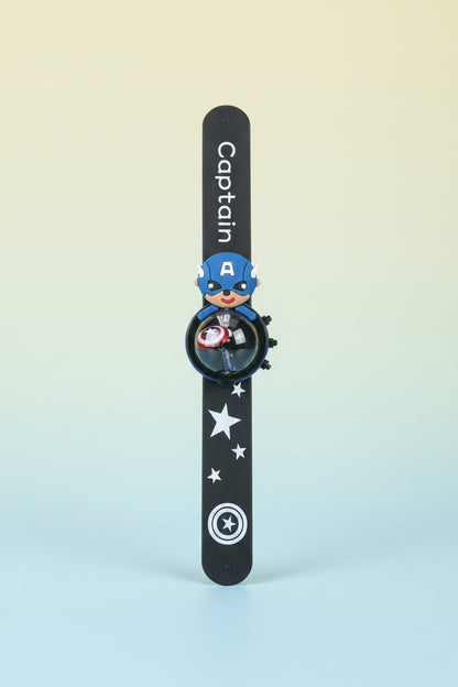 Character Wristbands / Slap Bands Set with Digital Watch | Cute & Fun Kids Accessories