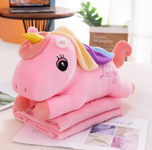 Unicorn Soft Toy Blanket