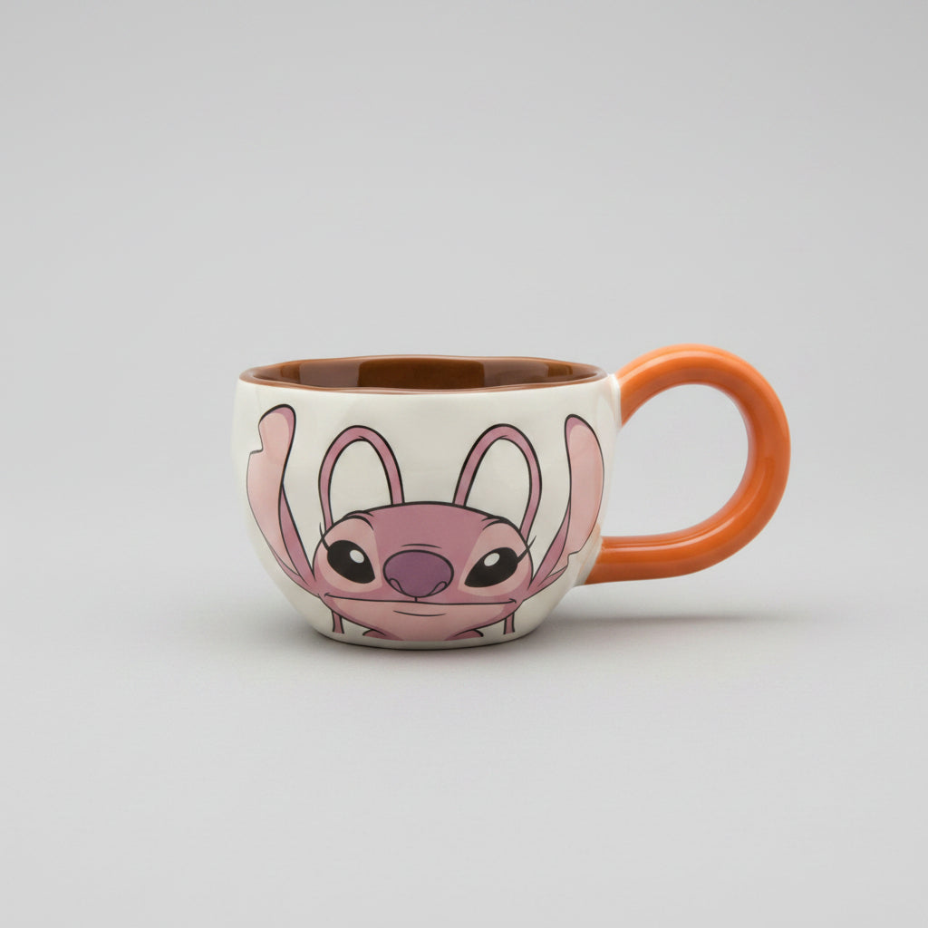 Stitch Character Ceramic Mug | Cute Disney Drinkware for Hot & Cold Beverages