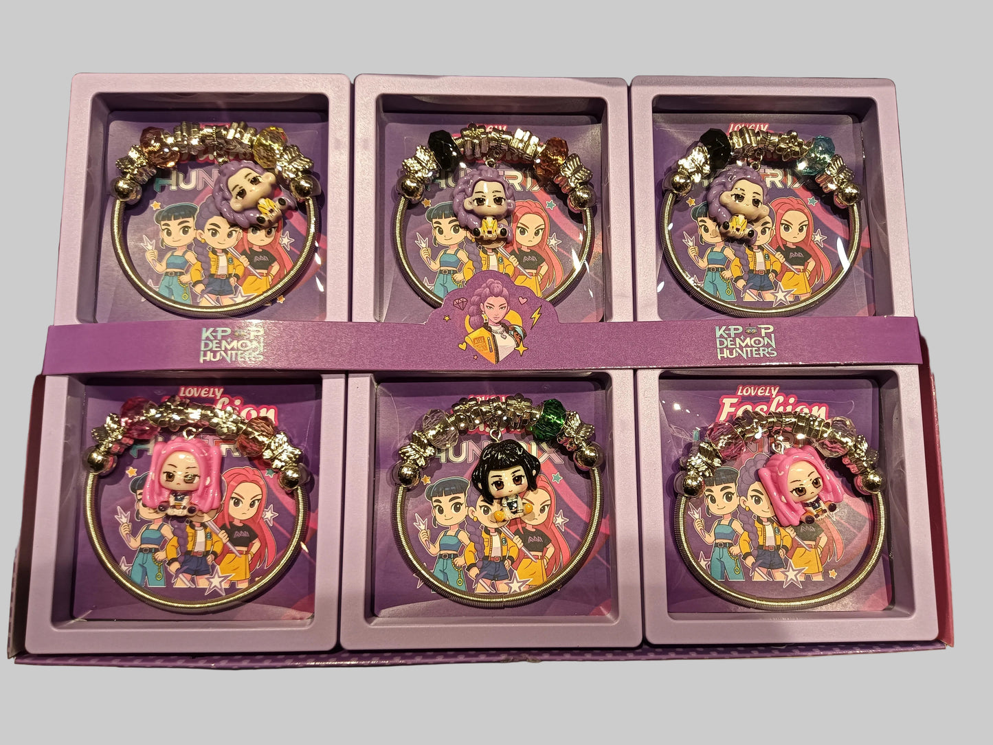 K-Pop Character Charm Bracelet | Trendy Beaded Wristband for Fans