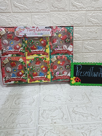 Christmas Eraser Pack for Kids