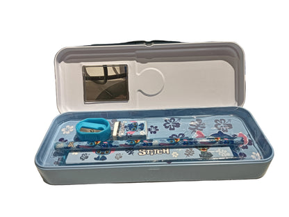 Stitch Pencil Box | Cute Character Geometry Case with Accessories