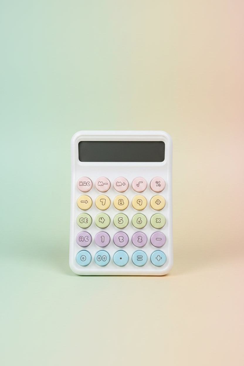 Compact Colorful Pastel Desktop Calculator