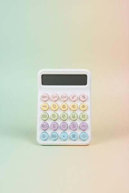 Compact Colorful Pastel Desktop Calculator