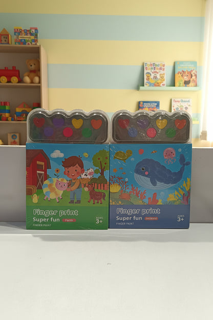 Finger Print Colouring Book