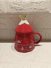 Christmas Mug With Lid And Spoon