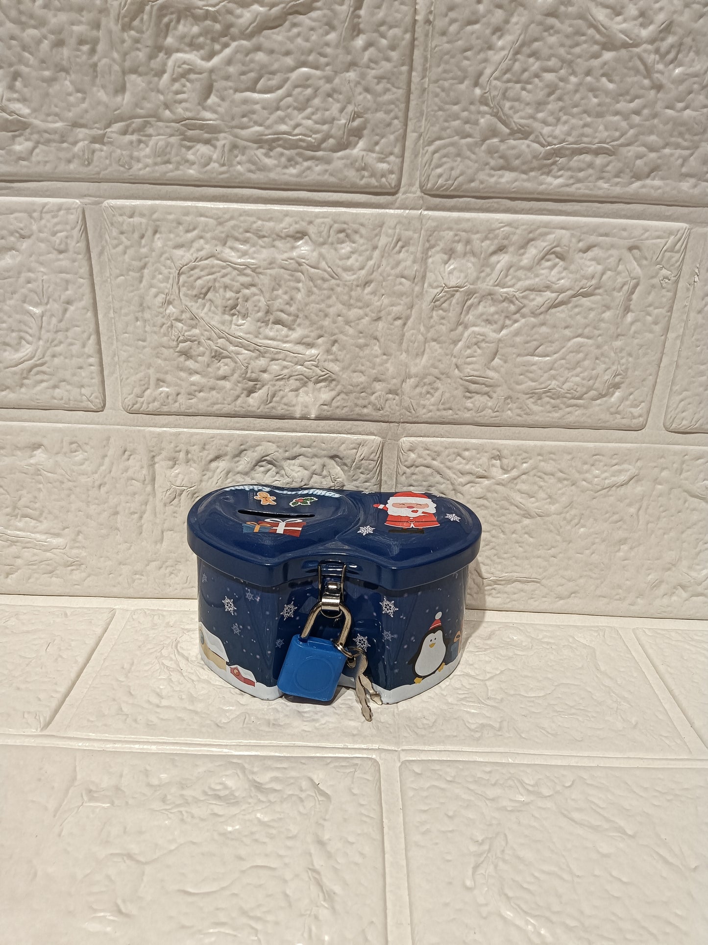 Christmas Heart Shape Money Bank