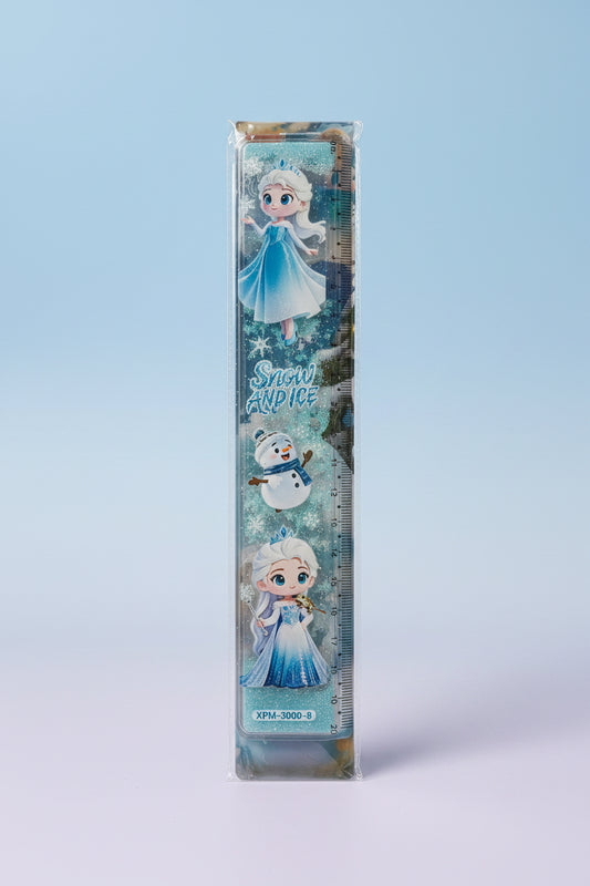 Frozen Water Glitter Ruler | Aesthetic Measuring Tool & Stationery