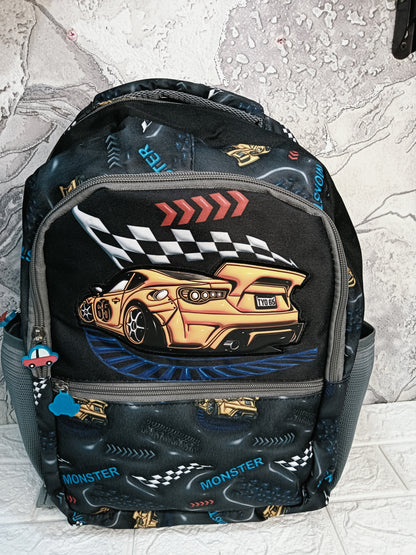 Racing Car School Bag (16 Inches)
