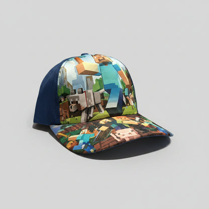Minecraft Adjustable Cap | Pixel Character Sun Hat