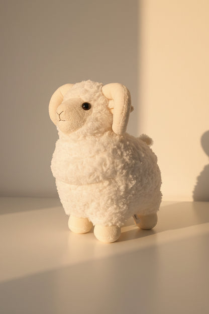 Cute Plush White Sheep Toy