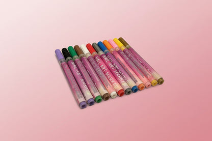 Nail Art Markers | 12 Colors Nail Art Gel Pen Set | 3D DIY Nail Art Liner Pens