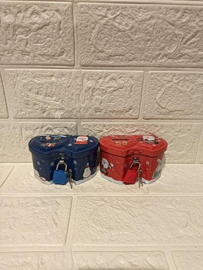 Christmas Heart Shape Money Bank