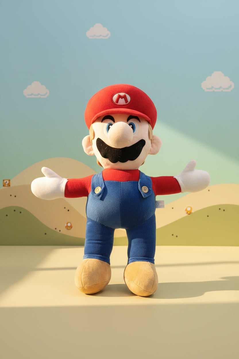 Cute Plush Mario Toy