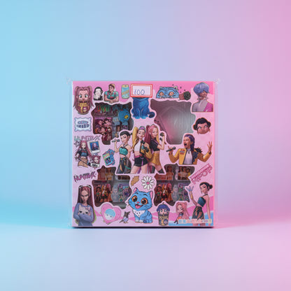 K-Pop DIY Aesthetic Sticker Pack | Cute Music Fan Sticker Set