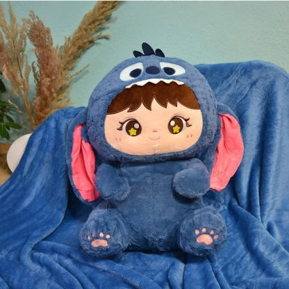 Blue Cap Teddy Soft Toy Blanket