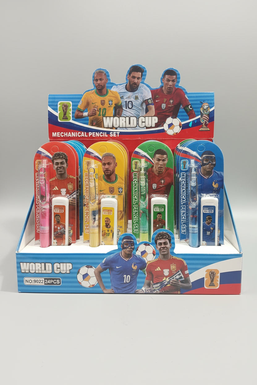 Football World Cup Characters  LEAD Pencil | Glowing Sports Writing Tool