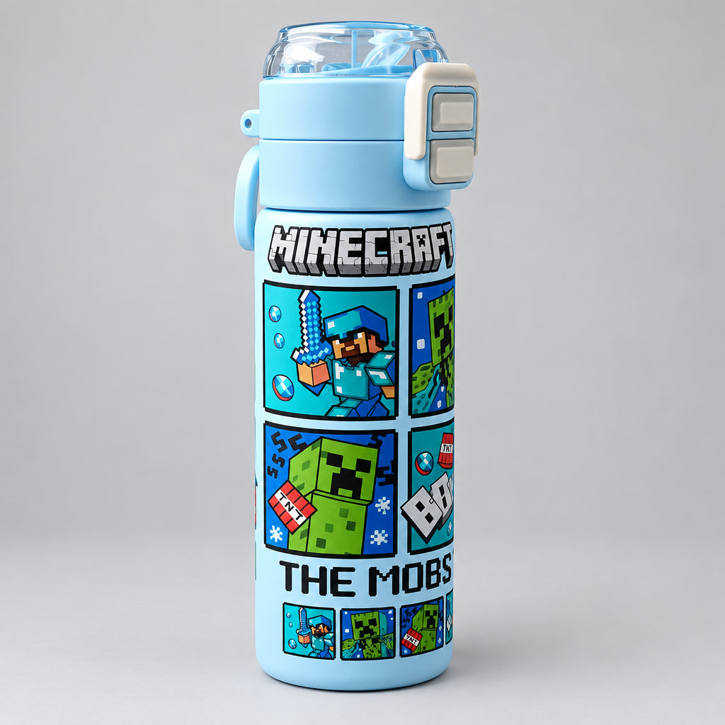 Minecraft Insulated Stainless Steel Water Bottle | Gaming Hydration Flask