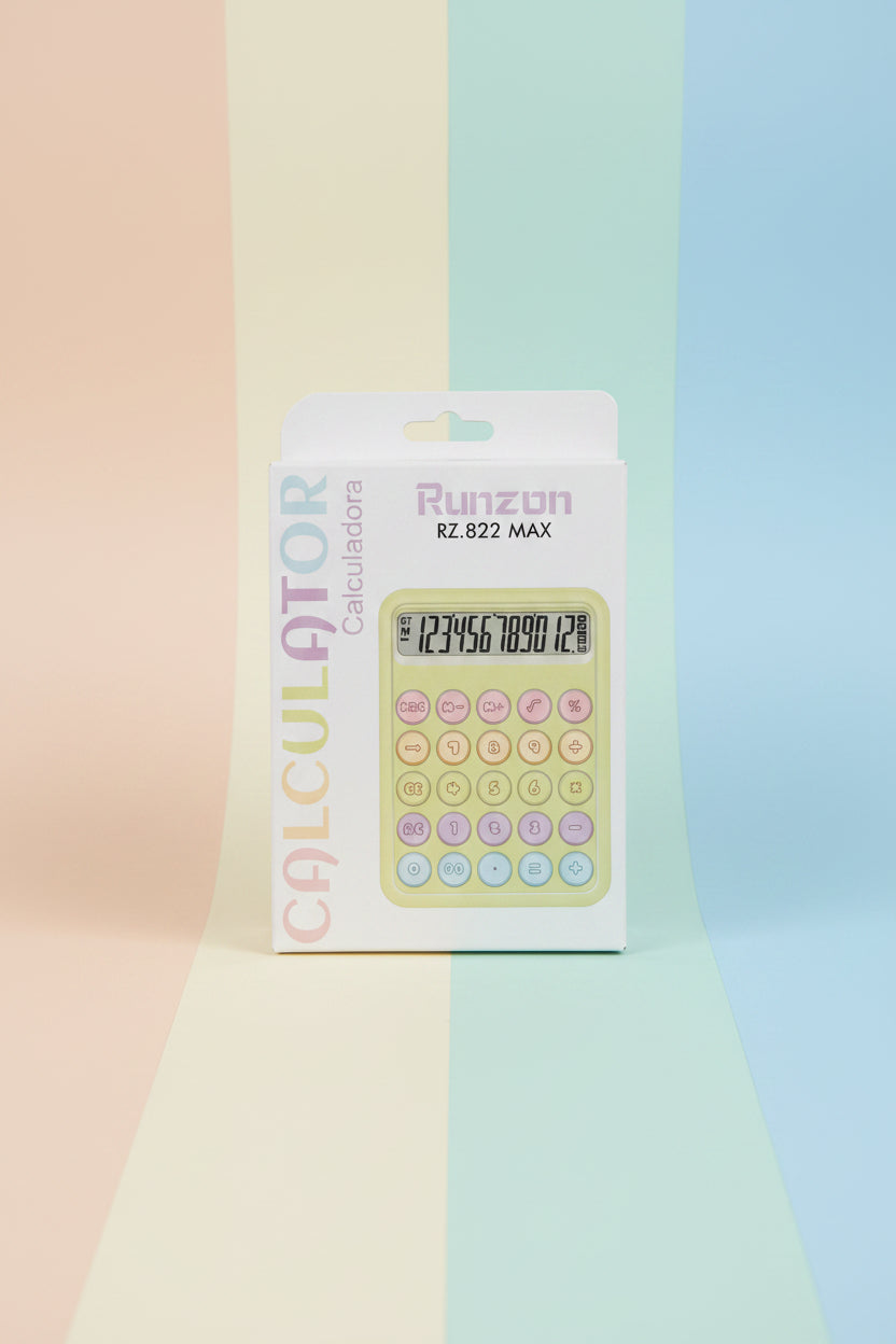 Compact Colorful Pastel Desktop Calculator
