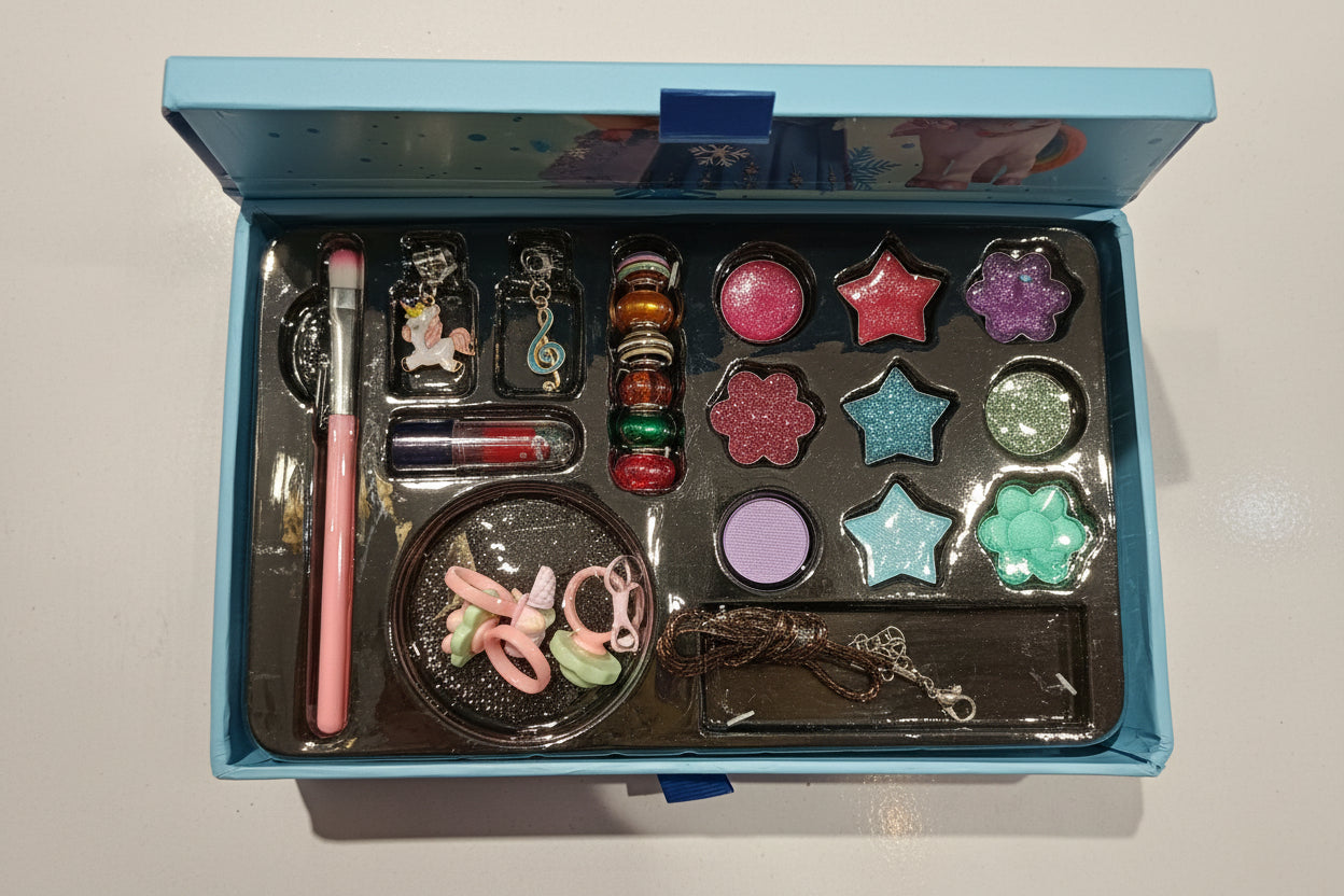 Frozen Theme Openable Real Makeup Kit | Cosmetic Beauty Set for Kids