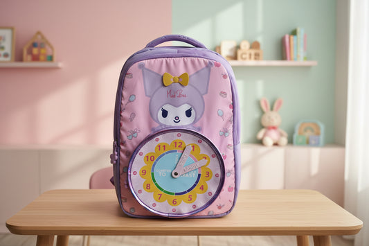 Kuromi Clock School Bag - 18 inch