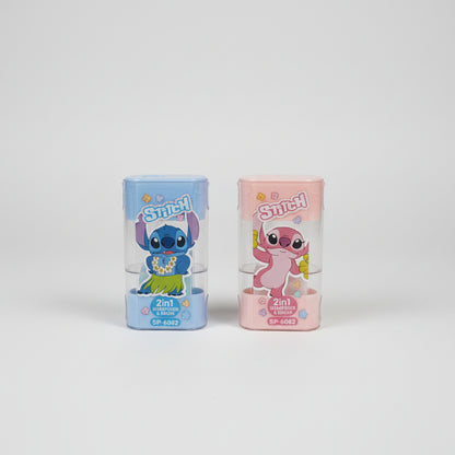 2-in-1 Stitch Eraser & Pencil Sharpener Combo | Cute School Supplies Make