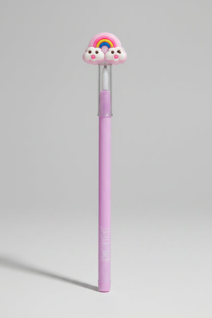 Cute Rainbow Crown & Gem Wand Pencils | Colorful Writing Pencils with Crystal Toppers