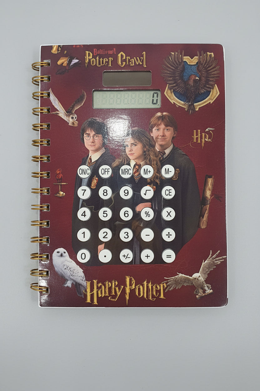 Cute Character Calculator Diary | Aesthetic Lockable Journal with Built-In Calculator