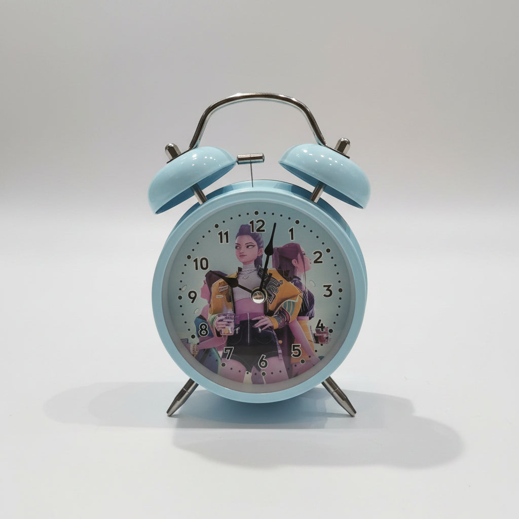 K-Pop & Character Twin Bell Alarm Clock | Aesthetic Desk & Table Clock for Fans