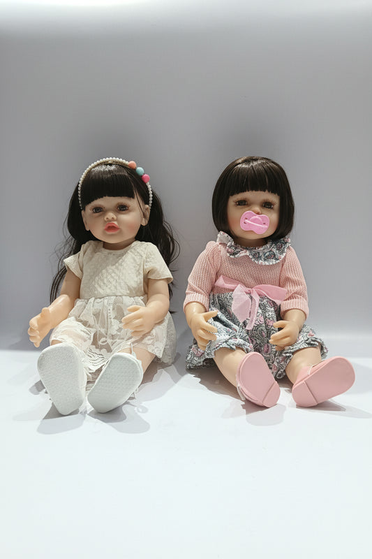Realistic Silicone Baby Doll (45cm) with Musical Sound | Interactive Musical Toy