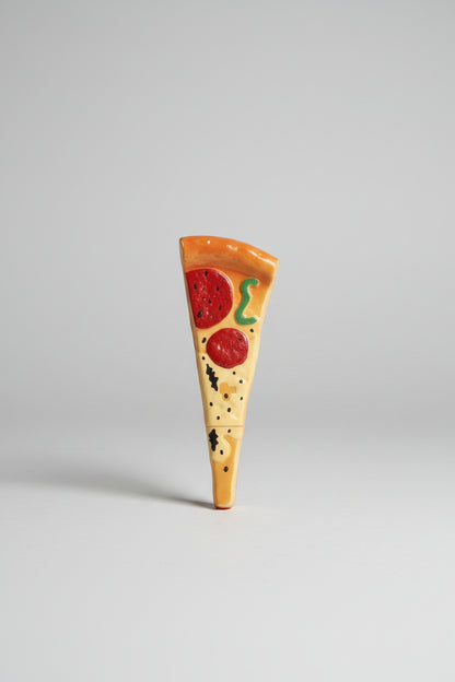 Cute Pizza Slice Pen Cum Fridge Magnet | Fun Novelty Writing Tool