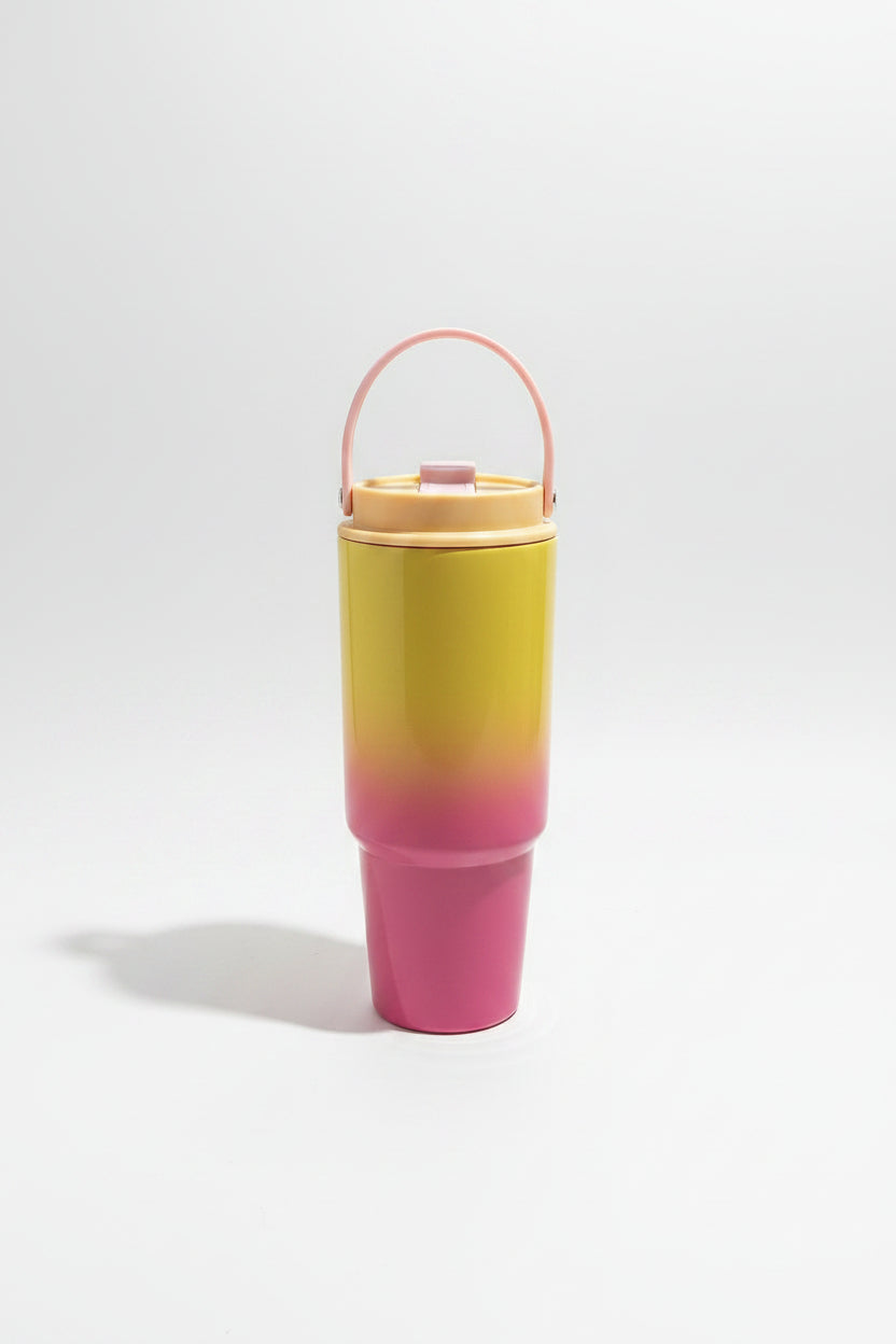 Tumbler | 900ml Stainless Steel Tumbler with Handle | Leak-Resistant Travel Mug