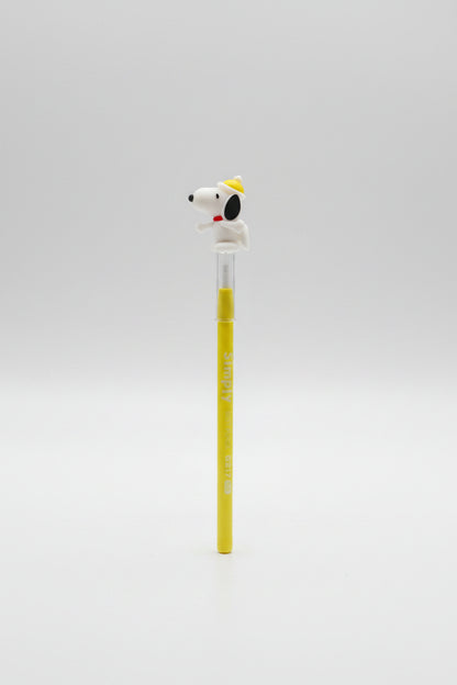 Cute Snoopy Character Topper Writing Pencils | Pastel Lead Pencils with Cute Dog Figurines