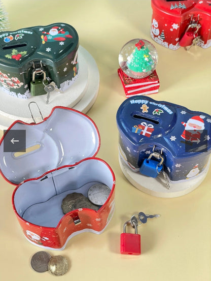 Christmas Heart Shape Money Bank