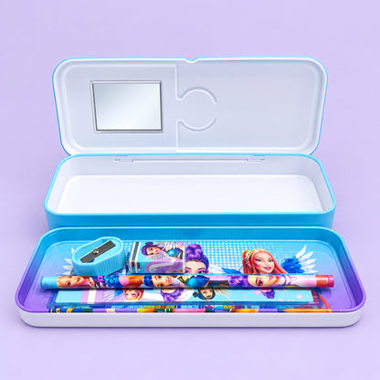 K-Pop Pencil Box  | Cute Idol Geometry Case with Accessories