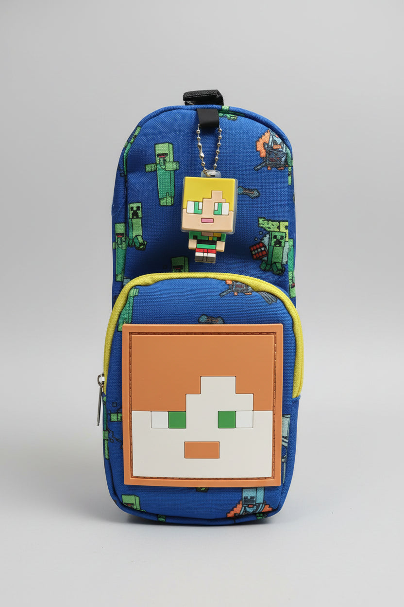 Minecraft Multi-Functional Pencil Case & Utility Pouch | Cute School Stationery Organizer for Kids